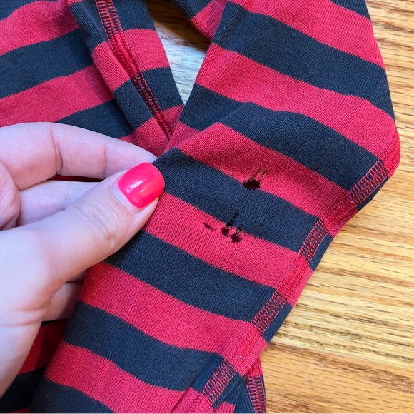 Hanna Andersson red and navy blue pajama top size 140 cm / US 10 - Picture 4 of 5